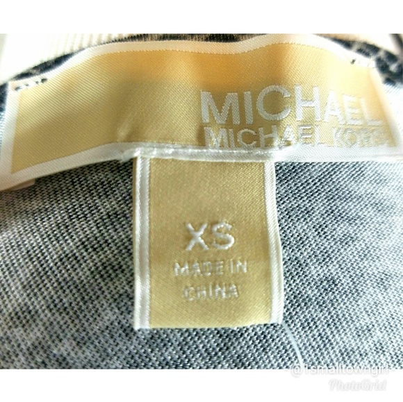 Michael Kors keyhole front leopard print top S NWT - Picture 3 of 8